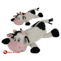 Boîte à crayons de vache en peluche promotionnelle personnalisée